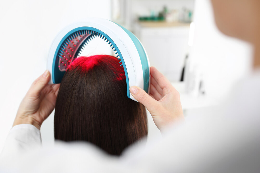 Low-level laser treatment for hair